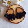 Aros Flor de Cora Negro