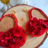 Aros Flor de Cora Rojo - Imagen 4