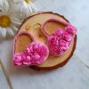 Aros Flor de Cora Rosa - Imagen 2