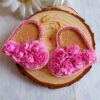 Aros Flor de Cora Rosa - Imagen 4