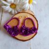 Aros Flor de Cora Violeta - Imagen 2