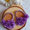 Aros Flor de Cora Lila