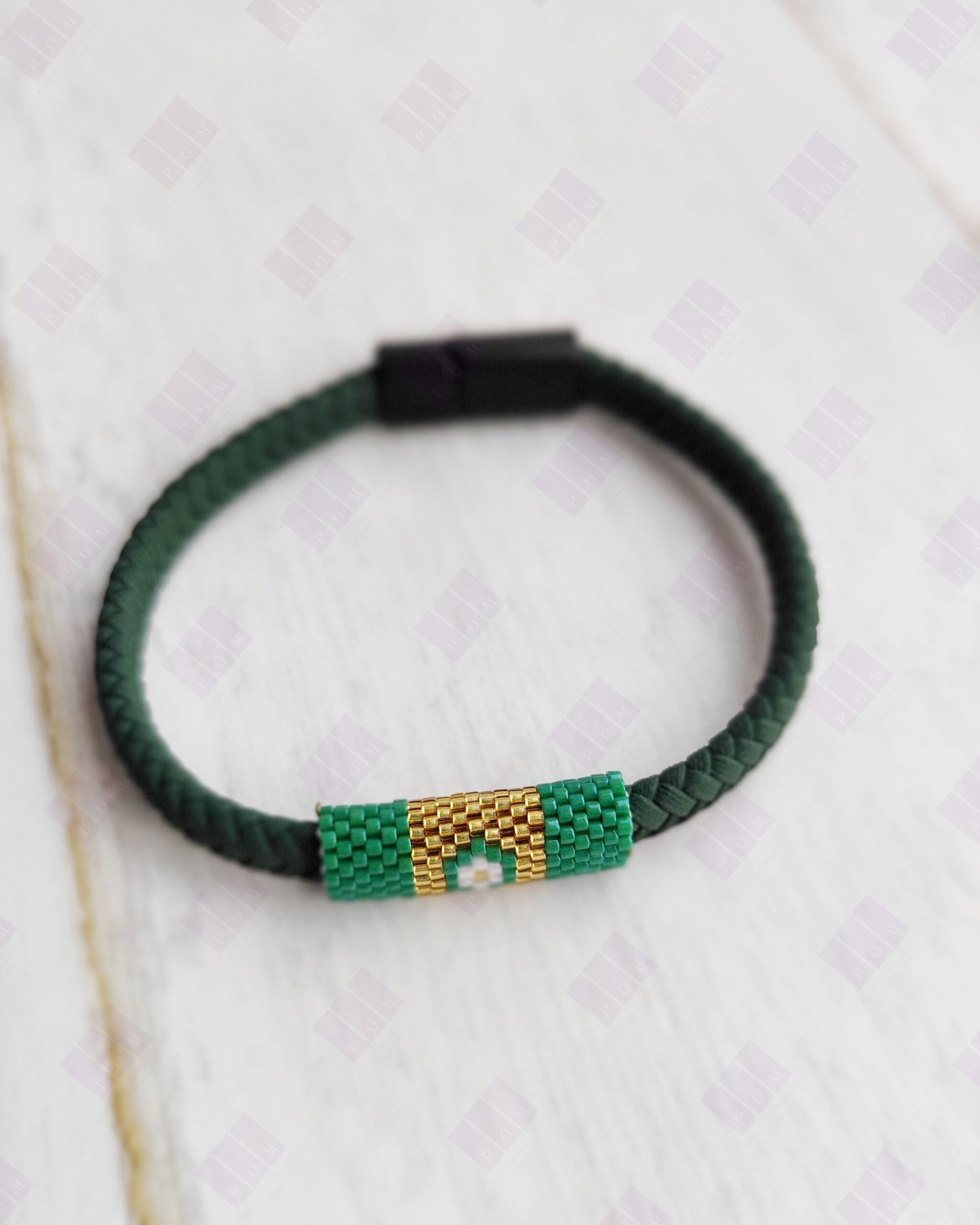 Pulsera Ecocuero Green